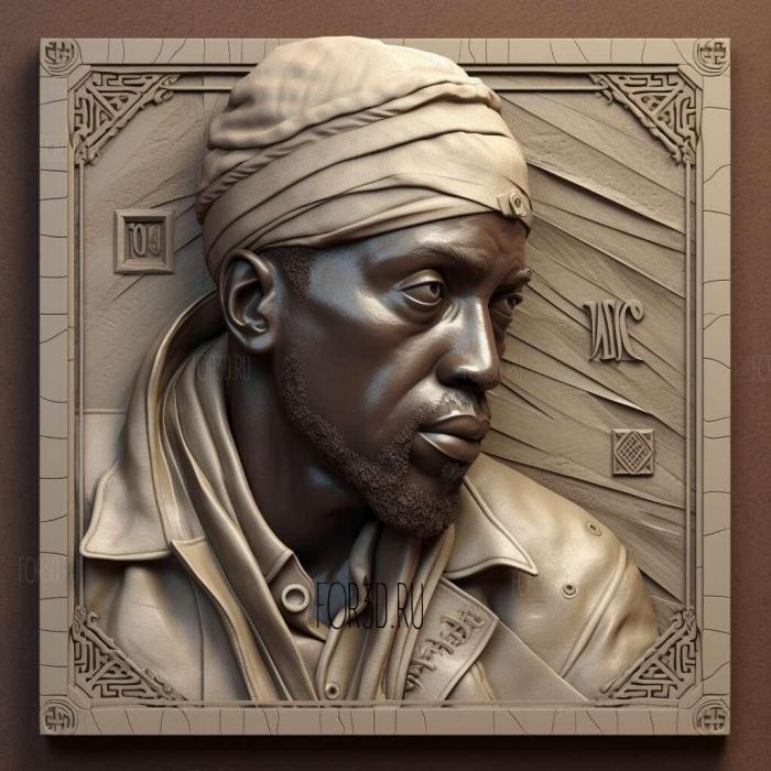 Omar Little 1 stl model for CNC